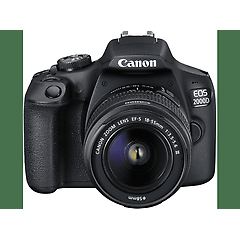 Canon fotocamera reflex eos 2000d + ef-s 18-55 mm iii 2728c002