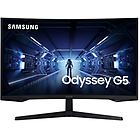 Samsung monitor gaming odyssey g5-c27g55,  curvo 27'', 1000r, qhd, hdr10, 144hz, 1ms, freesync
