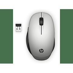 Hp mouse dual mode mouse bluetooth, 2.4 ghz argento 6cr72aa#abb