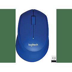 Logitech mouse m330 silent plus mouse 2.4 ghz blu 910-004910