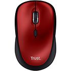 Trust mouse yvi+ mouse silenzioso 2.4 ghz rosso 24550