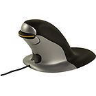 Fellowes mouse penguin small vertical mouse nero/argento 9894801