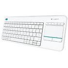 Logitech tastiera wireless touch keyboard k400 plus tastiera italiana bianco 920-007136