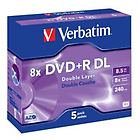 Verbatim dvd dvd+r dl x 5 8.5 gb supporti di memorizzazione 43541/5