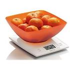 Laica bilancia da cucina ks1012o con ciotola arancio max 3kg bianco