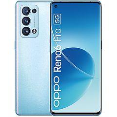 Oppo smartphone reno 6 pro 5g artic blue 256 gb dual sim fotocamera 50 mp