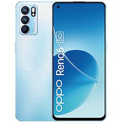 Oppo smartphone reno 6 5g artic blue 128 gb dual sim fotocamera 64 mp