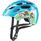 Uvex finale led casco bici bambino blue/green 47/52