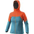 Dynafit alpine gtx w jkt giacca trailrunning donna light blue/orange xl