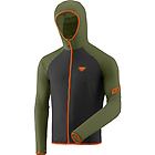 Dynafit alpine wind 2 giacca trail running uomo black/dark green/orange 50