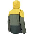 Picture object giacca da sci uomo green/yellow s