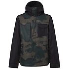 Oakley core divisional rc insulated giacca da snowboard uomo black/dark green/brown l