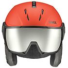Uvex instinct visor casco sci alpino red/black 56-58 cm