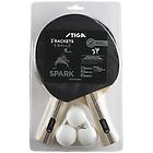 Stiga set spark set racchette da ping pong black