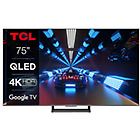 Tcl tv qled 75c735 75 '' ultra hd 4k smart hdr google tv