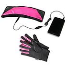 Celly kit auricolari+fascia+guanti sport stereo band gloves rosa