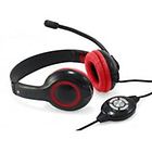 Conceptronic cuffie con microfono usb comfort stereo headset red
