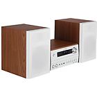 Kenwood mini hi-fi m-820dab cd/mp3 radio dab+ bluetooth 100w bianco e legno