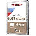 Toshiba hard disk interno n300 nas hdd 6 tb sata 6gb/s hdwg460uzsva