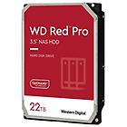 Wd hard disk interno red pro hdd 22 tb sata 6gb/s wd221kfgx