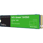 Wd ssd green sn350 nvme ssd ssd 240 gb pcie 3.0 x4 (nvme) wds240g2g0c