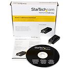 Startech scheda audio startech.com scheda audio esterna adattatore audio usb stereo virtual 7.1 icusb