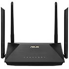 Asus router  rt-ax53u ax1800 dual band wifi 6, supporting mu-mimo and ofdma technology, nero