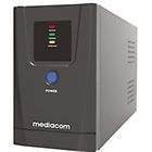 Mediacom gruppo di continuità xpower 650 ups 390 watt 650 va m-ups651n