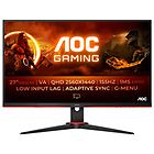 Aoc monitor led gaming g2 series monitor a led qhd 27'' q27g2e/bk