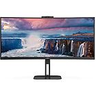 Aoc monitor led value-line v5 series monitor a led curvato 34'' cu34v5cw/bk