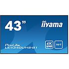 Iiyama monitor lfd prolite 43'' classe (42.5'' visualizzabile) display lcd retroilluminato a led le4