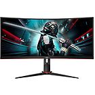 Aoc monitor led gaming monitor a led curvato 34'' cu34g2x/bk