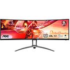 Aoc monitor led gaming agon series monitor a led curvato 49'' hdr ag493ucx