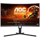 Aoc monitor led gaming monitor a led curvato qhd 32'' cq32g3su/bk