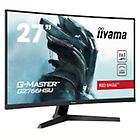 Iiyama monitor curvo g-master red eagle 27'' gaming free sync con black tuner nero g2766hsu-b1