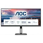 Aoc monitor led u34v5c serie v5 34'' 21:9 ultrawide pannello va nero