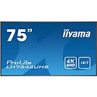 Iiyama monitor lfd prolite 75'' classe (74.5'' visualizzabile) display lcd retroilluminato a led lh7