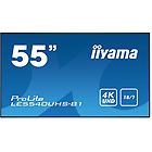 Iiyama monitor lfd prolite 55'' classe (54.6'' visualizzabile) display lcd retroilluminato a led le5