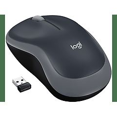 Logitech mouse wireless m185 swift grigio usb