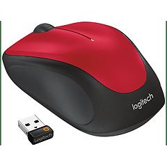 Logitech mouse wireless m235 red
