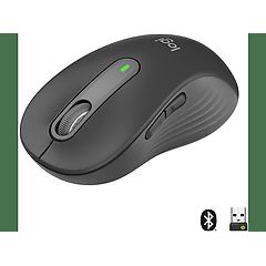 Logitech mouse signature m650 grande mouse taglia larga bluetooth, 2.4 ghz 910-006236