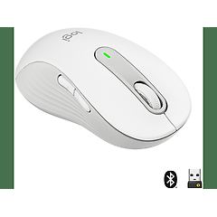 Logitech mouse signature m650 l left mouse taglia larga bluetooth, 2.4 ghz 910-006240