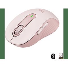 Logitech mouse signature m650 mouse bluetooth, 2.4 ghz rosa 910-006254