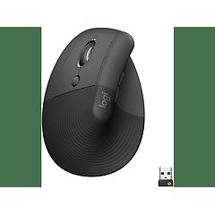 Logitech mouse lift vertical ergonomic mouse mouse verticale bluetooth, 2.4 ghz 910-006474