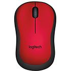Logitech Mouse M220 Silent Mouse 2.4 Ghz Rosso 910-004880
