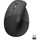 Logitech Mouse Lift Vertical Ergonomic Mouse Mouse Verticale Bluetooth, 2.4 Ghz 910-006474