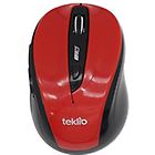 Teklio mouse mwz8187-r mouse ambidestro 2.4 ghz nero, rosso mwz8187r