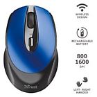 Trust mouse zaya rechargeable wireless mouse blu e nero