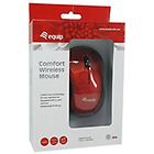 Conceptronic mouse equip mouse confort 2.4 ghz rosso 245113