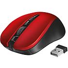 Trust mouse silent click mydo mouse 2.4 ghz rosso 21871